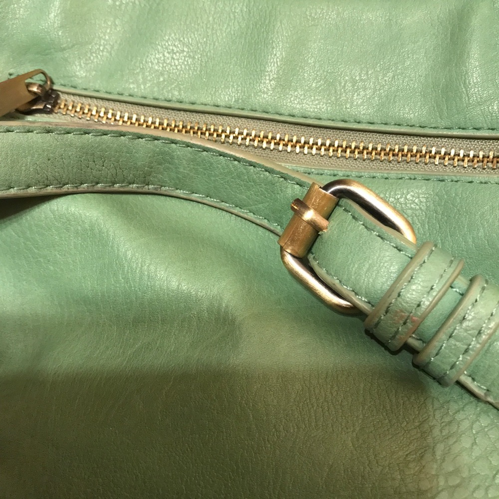 MMS design studio mint green faux leather purse - Picture 7 of 9